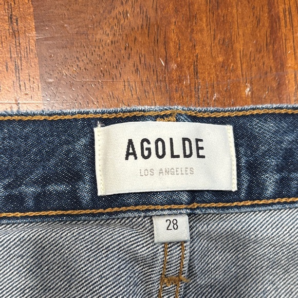 Agolde women’s Dark Blue Straight Jeans - Picture 6 of 12